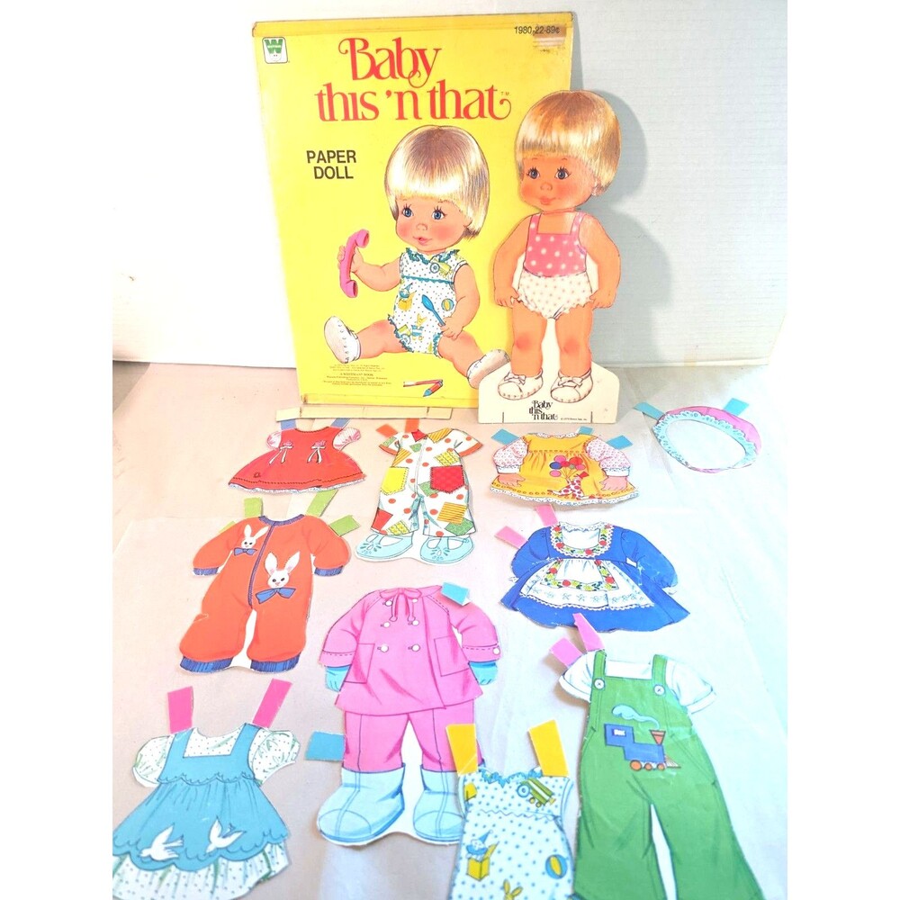 "Baby This 'n That" Paper Doll Book Vintage  1979 Ephemera